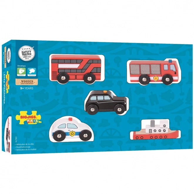 Mestské autá Bigjigs Rail