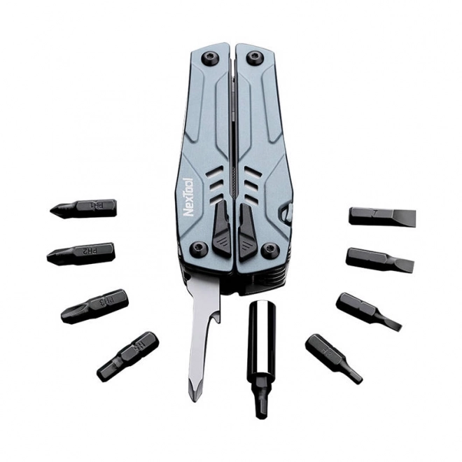 Multitool Nextool 15 v 1 + sada bitov (modrá)