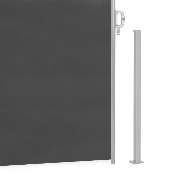 Skladacia bočná markíza 350x180 cm pre záhradu alebo terasu antracit