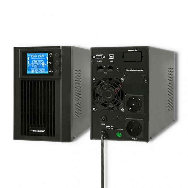 Záložný zdroj UPS na čisto sinusovú vlnu 1kVA 800W s LCD a USB