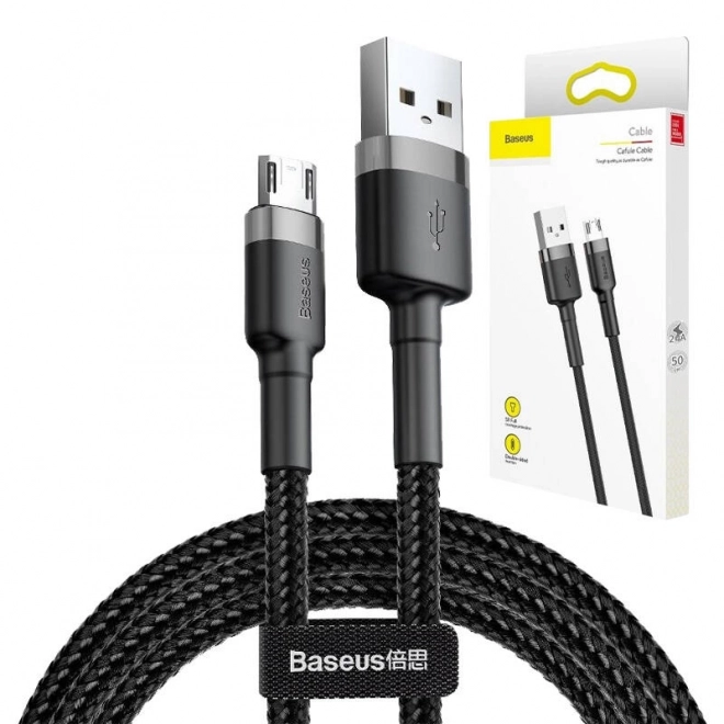 Kábel Baseus Cafule Micro USB šedo-čierny