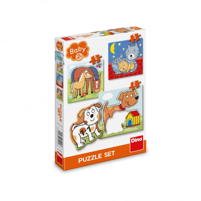 Dino baby puzzle Domáce zvieratká