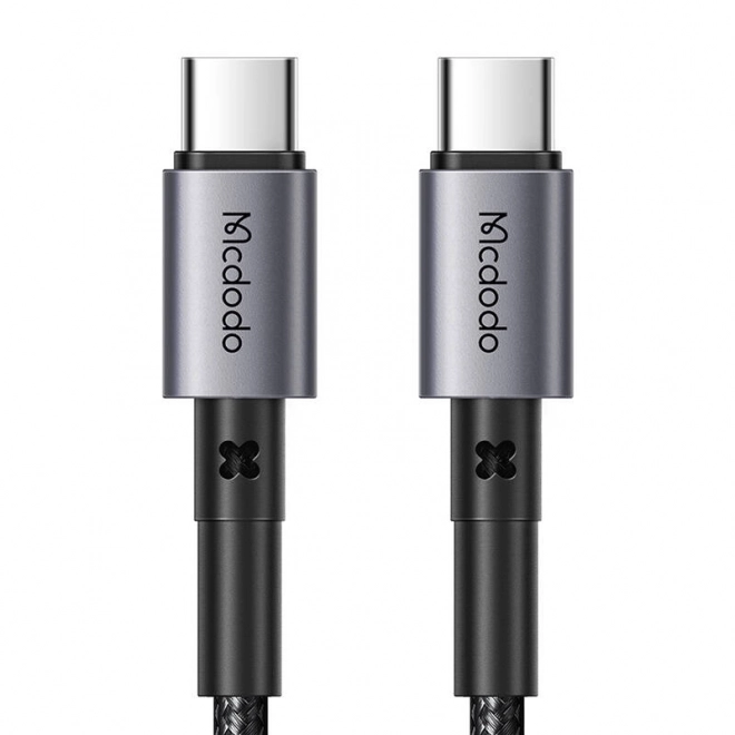 Kabel USB-C na USB-C čierny 65W 1m