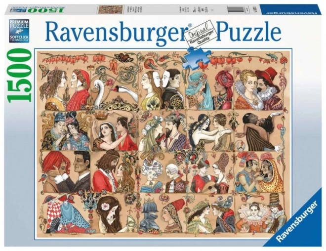Ravensburger - Puzzle 2D 1500 dielikov: Príbeh lásky