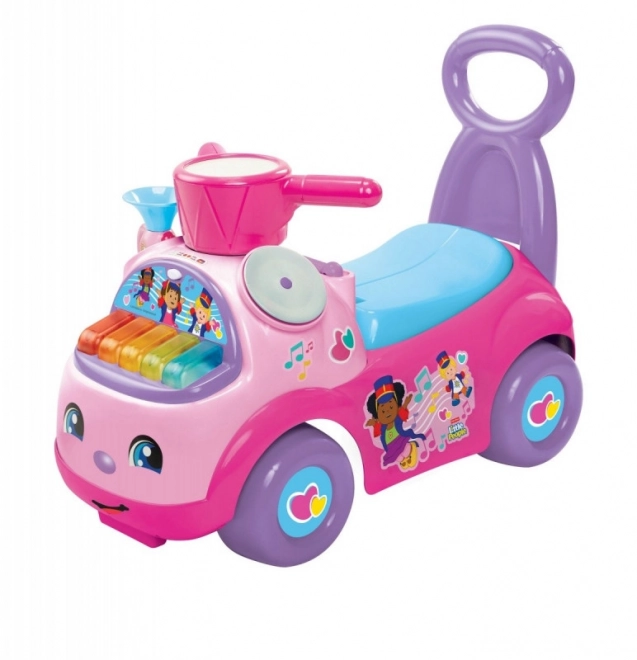 Jazdítko Fisher Price Hudobná Pochodová Ružová