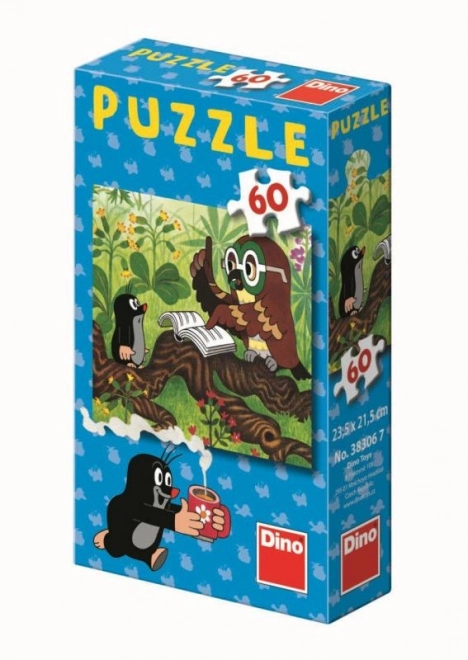 Puzzle Krtek a moudrá sova 60 dielikov