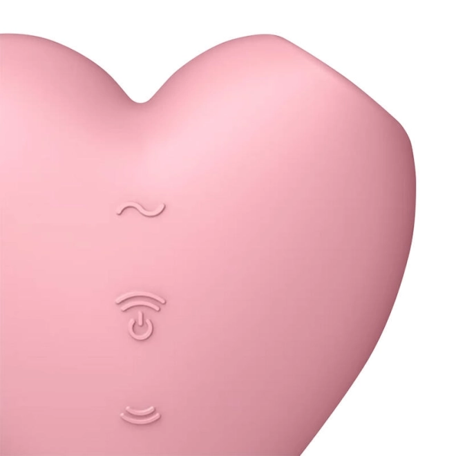 Masážny prístroj na klitoris Cutie Heart červený Satisfyer