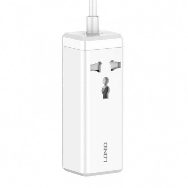 Napájacia lišta s 1 zásuvkou, 2x USB, 2x USB-C biela