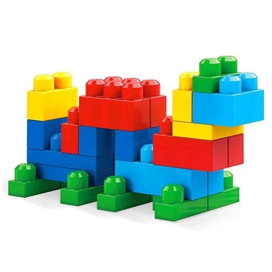 Mega Bloks First Builders Kocky v plastovom vrecku 60 ks