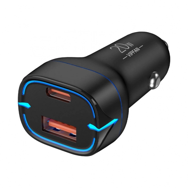 Nabíjačka do auta Vipfan USB USB-C s rýchlonabíjaním