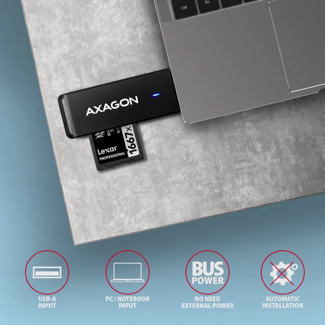 Čítačka pamäťových kariet s dvoma slotmi USB 3.2 Gen 1