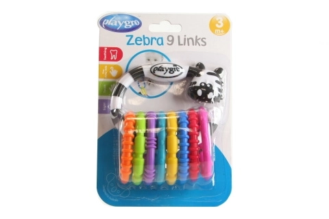 Zebra s farebnými krúžkami Playgro