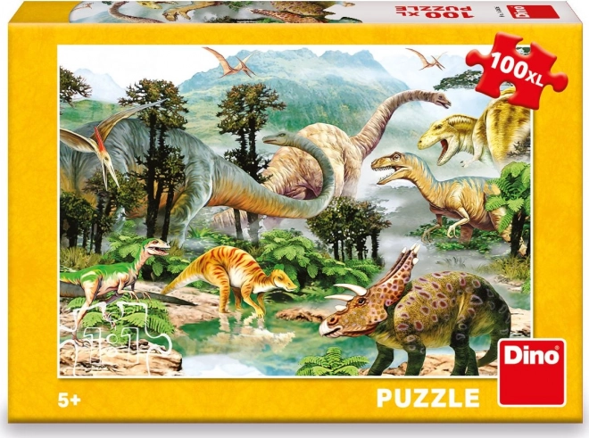 Puzzle Dino Svět XL 100 Dielikov