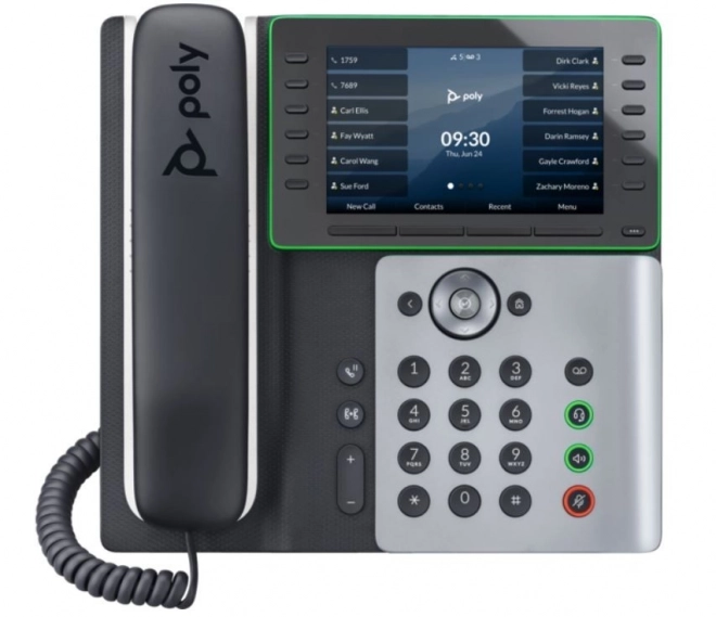 Telefon Poly Edge E500 s farebným displejom a antibakteriálnou ochranou