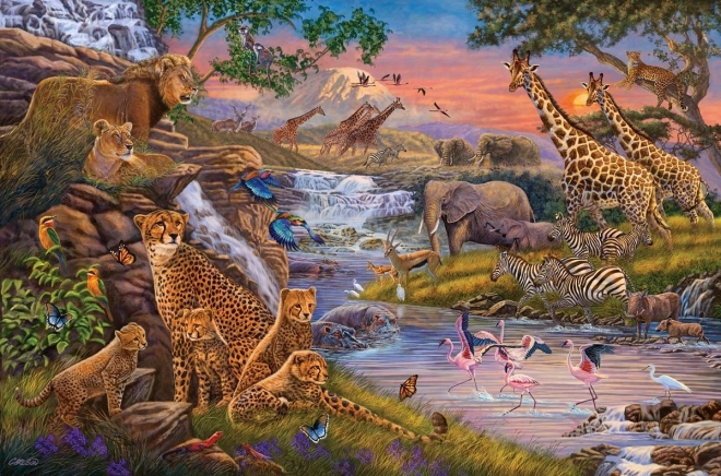 Ravensburger puzzle - Kúzelná ríša zvierat 3000 dielikov