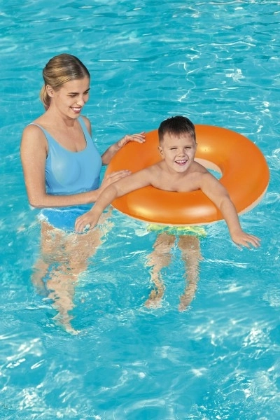 Detský plávací kruh 76 cm Neonový oranžový