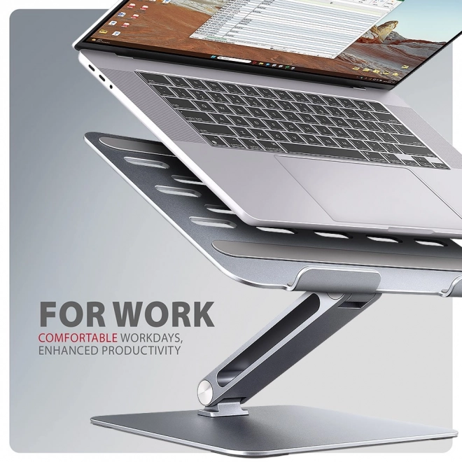 Stojan na notebook AXAGON STND-LQ z hliníka, 10-16", nastaviteľný uhol