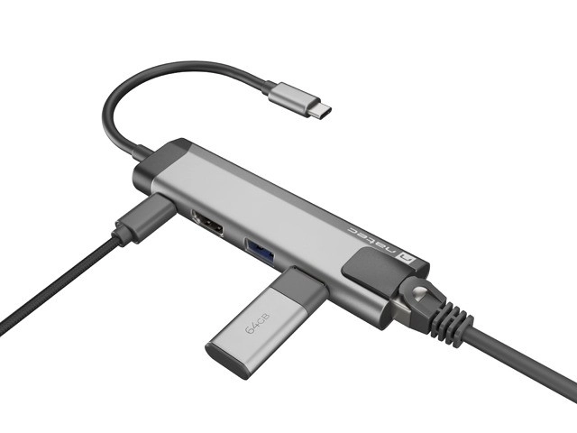 Stacja dokujúca Natec Fowler Go USB-C s HDMI 4K a USB 3.0