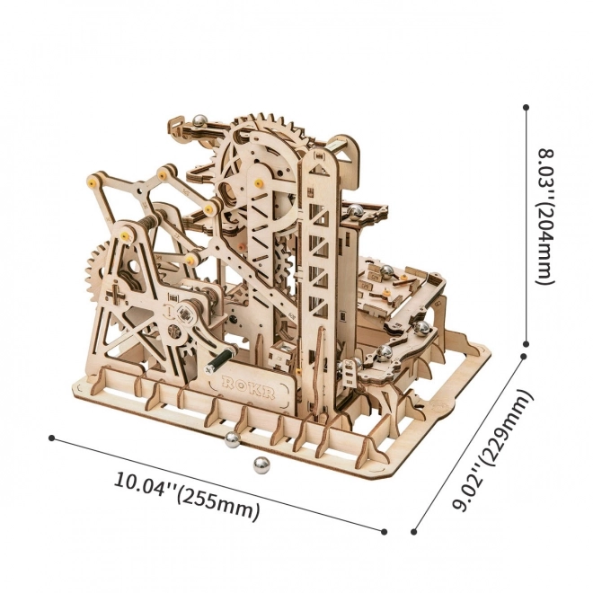 Robotime Rokr 3D drevené puzzle guľôčková dráha: horolezec