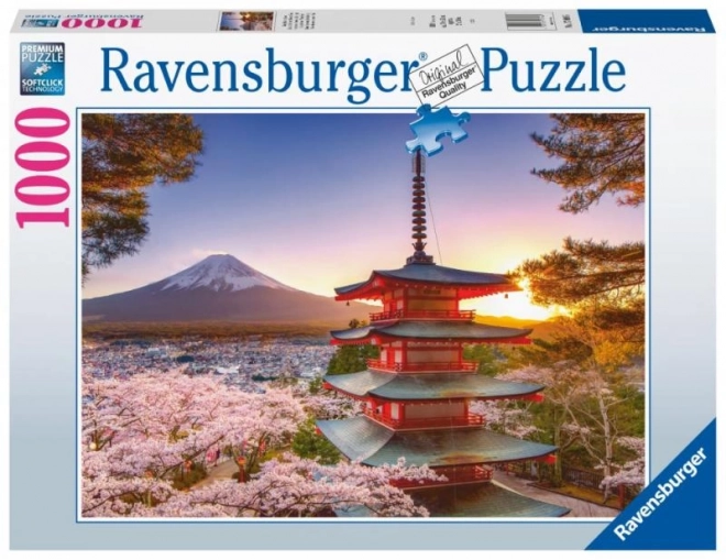 Rozkvitnuté čerešne v Japonsku 1000 dielikov