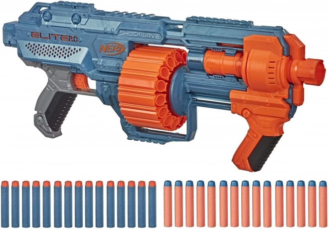 Pistola Nerf Elite 2.0 Shockwave s rotačným bubienkom