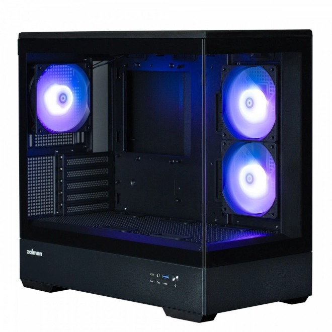 Elegantná herná skriňa MicroATX s RGB osvetlením