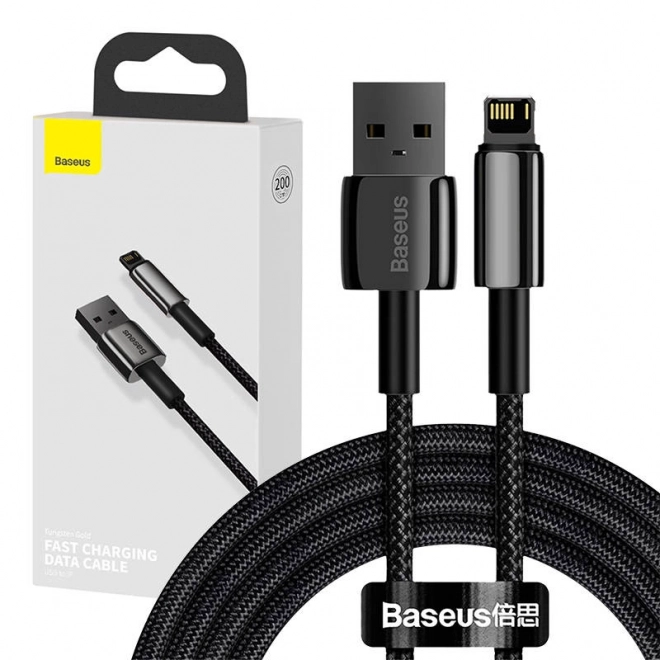 Wolframový zlatý kábel USB na iP 2,4A