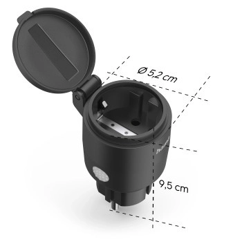 Vonkajšia WiFi zásuvka Smart Home 2300W IP44