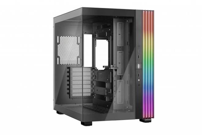 Čierna počítačová skriňa Light Base 600 DX