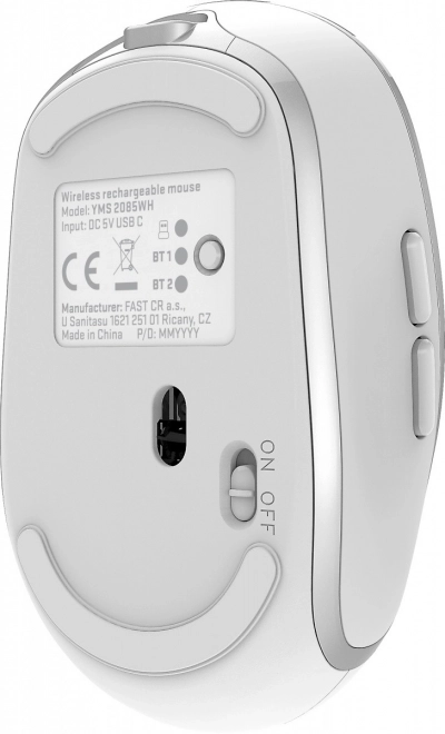 Bezdrôtová myš DUAL WiFi+Bluetooth batéria 5 tlačidiel