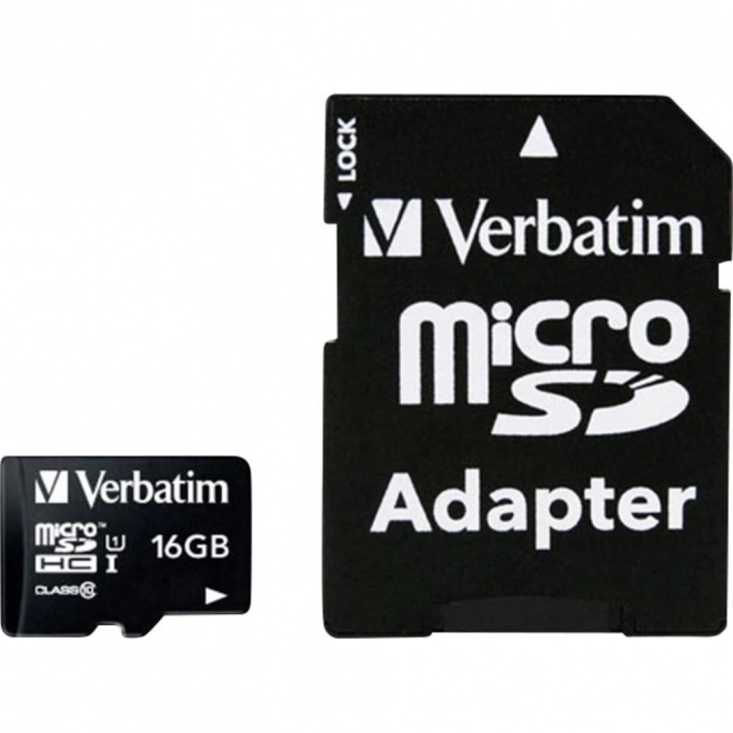 MicroSDHC karta 16GB Class 10 UHS-I s adaptérom