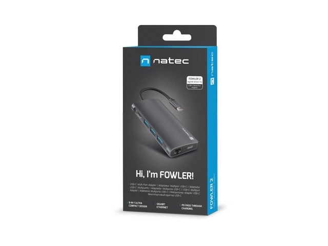 Multiportový adaptér USB-C Natec Fowler 2 V2