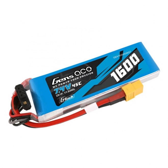 Vysoko kapacitná LiPo batéria 1600mAh 7,4V od GensAce