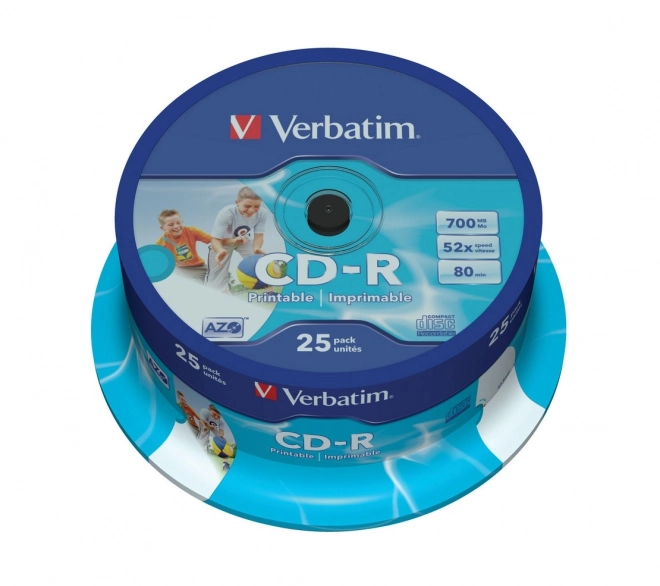 Verbatim CD-R 52x 700MB potlačiteľné