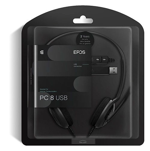 Stereo slúchadlá s USB pre počítač s ovládačom