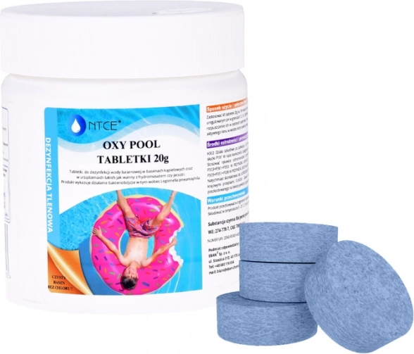 Oxy Pool kyslíkové tablety na dezinfekciu vody pre bazény a jacuzzi 0,5 kg
