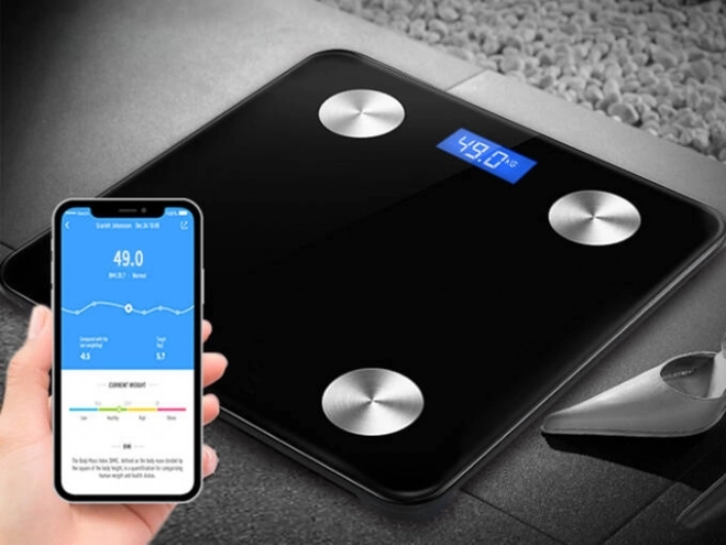 Chytrá analytická koupelnová váha s Bluetooth a aplikací OKOK