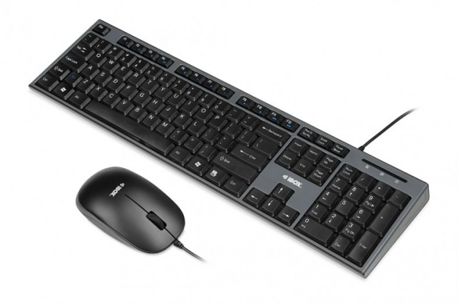 Súprava klávesnica + myš IBOX IKMS606 čierna USB