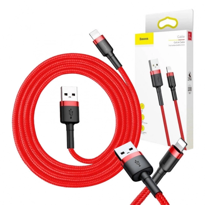 Baseus Cafule Kábel USB Lightning 1,5A 2m - červený