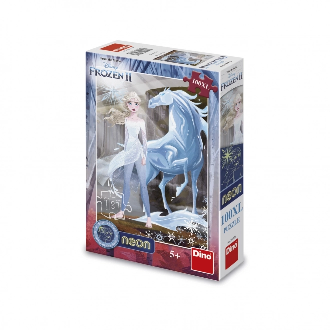 DINO svietiace puzzle Frozen 2 XL 100 dielikov