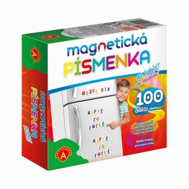 Magnetické písmená na chladničku - 100 kusov