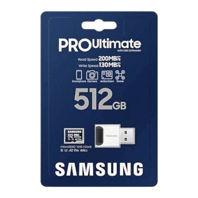 Pamäťová karta Samsung microSDXC PRO Ultimate 200 MB/s