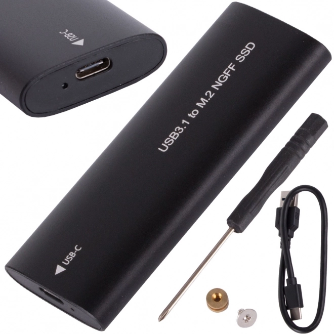 Obal na disk M.2 SATA NGFF USB 3.1 typ-C 2230-2280mm