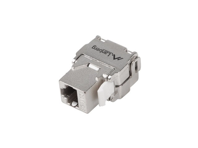 Modulárne beznástrojové keystone zásuvkové FTP RJ45 kat.5e 180°