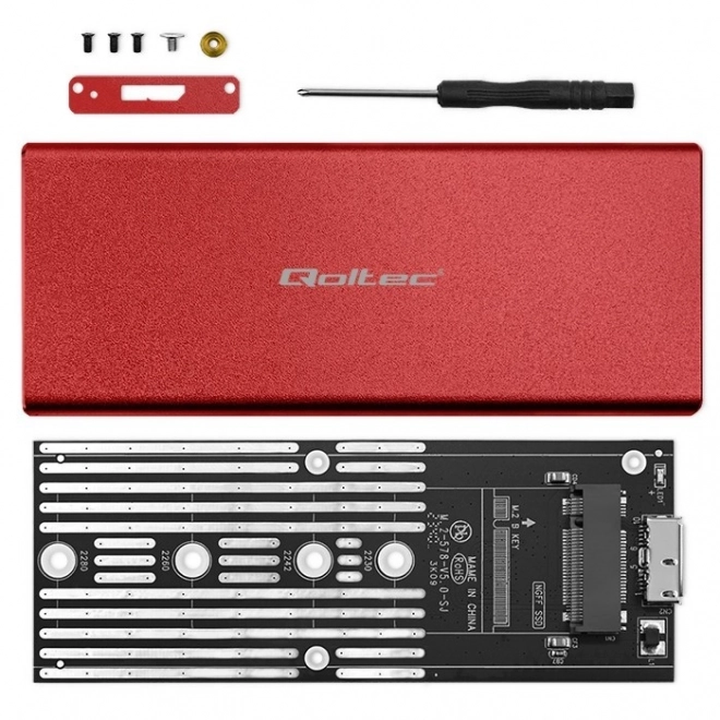 Červený USB 3.0 kryt pre disk M.2 SSD SATA NGFF