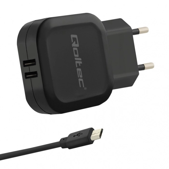 Nabíjačka so sieťovým adaptérom 17W s 2xUSB a káblom Micro USB