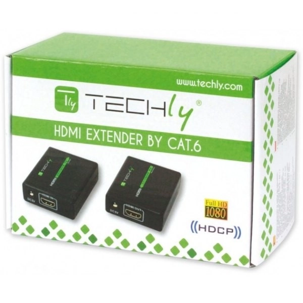 HDMI extender cez Cat.6/6a/7 kábel do 60m FullHD 3D čierny