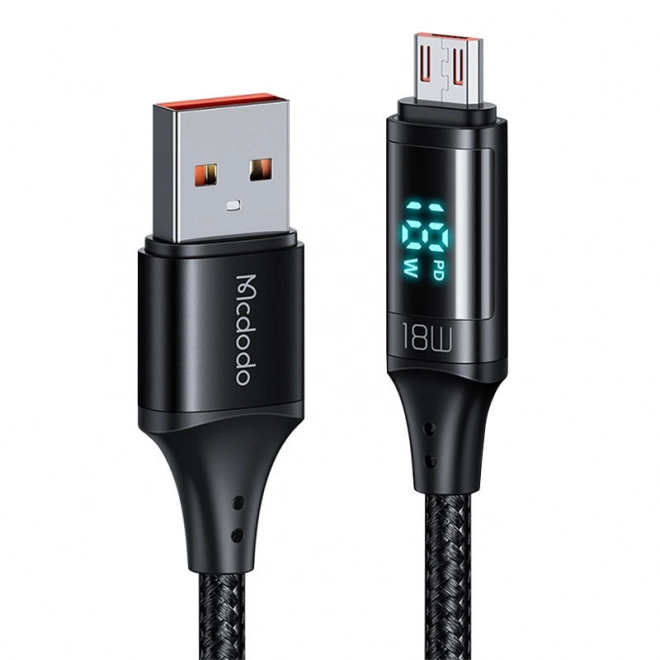 Kábel Mcdodo USB na Micro USB 3A 1,2 m čierny