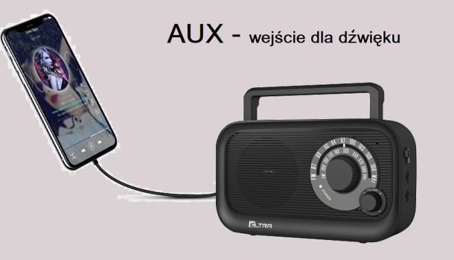Prenosné rádio Hania čierne