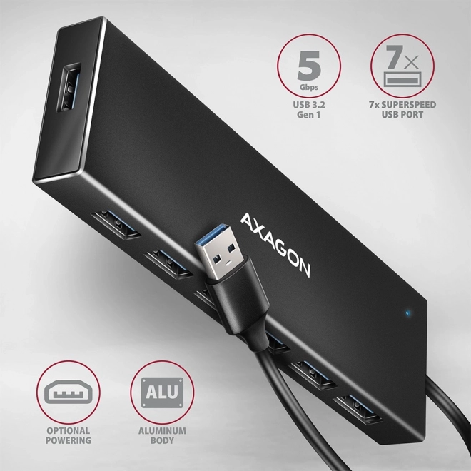 USB Hub 7-Portový AXAGON HUE-F7A